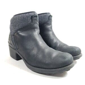 Merrell Chateau II Mid Womens Size 9 Black Herringbone Ankle Boots
